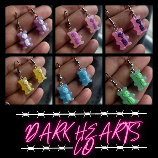 Skeleton Gummy Bear Earrings