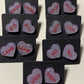 Anti Conversational Heart Stud Earrings