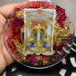 Justice Tarot Card 4 inch pendulum board