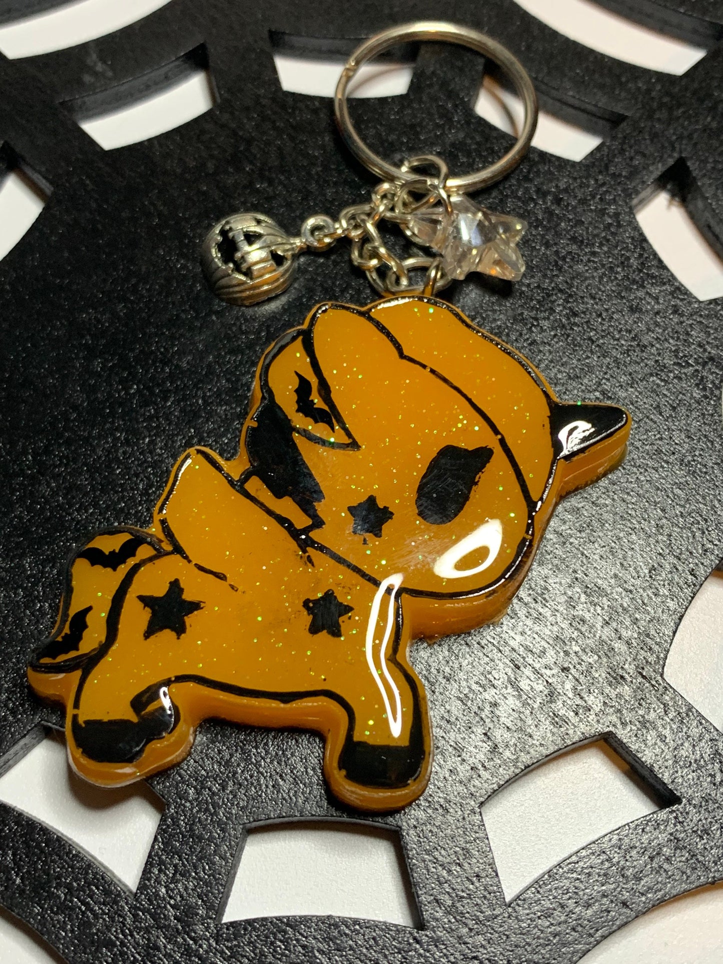 Halloween Unicorn keychain