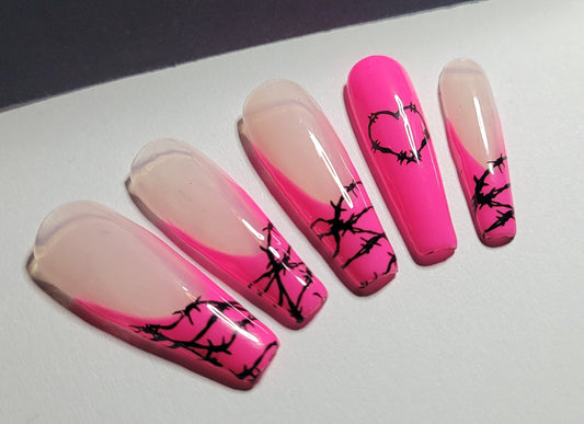 Barb-ee  Babe: Press on Nails