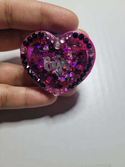 Heart Liquid Shaker Phone Stands