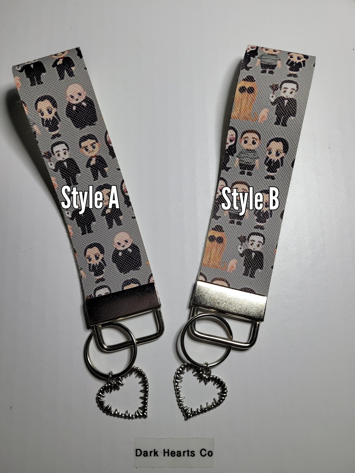 Goth Family keyfob keychain