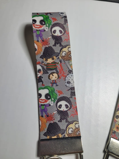 Horror Party Key fob keychain
