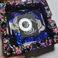 Rock on Neon Glitter Ashtray