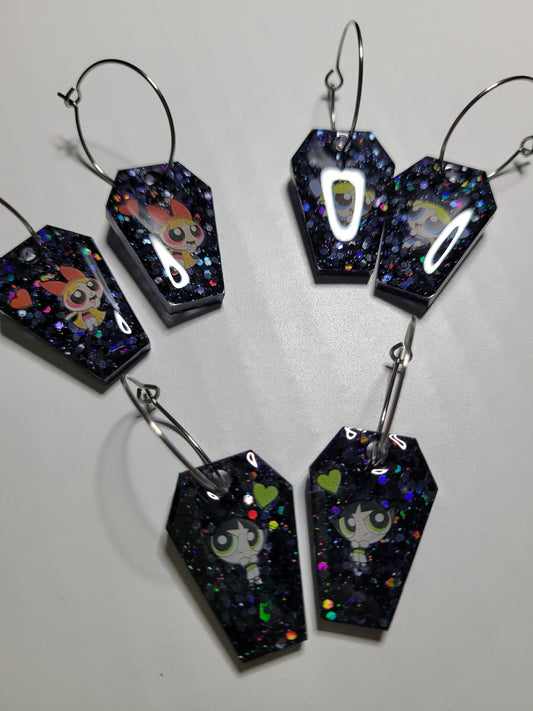 90s Baby Mini Coffin Earrings