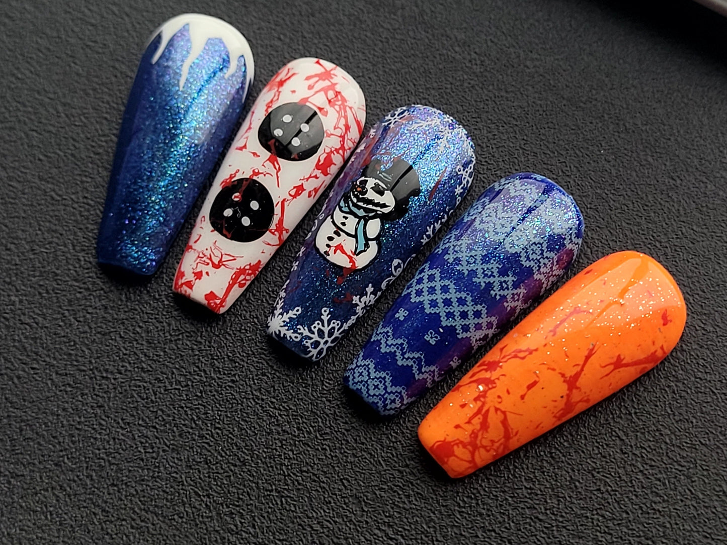 Killer Snowman: Press on Nails