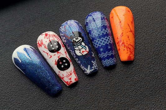 Killer Snowman: Press on Nails